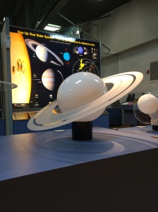 Model of Saturn in NSO's Sunspot Visitors' Center